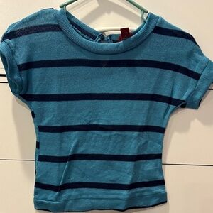 Blue Striped Kids Shirt